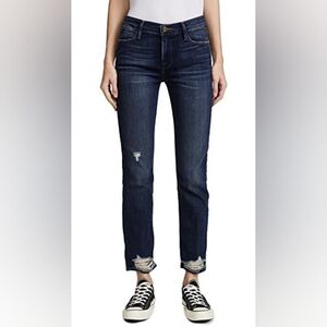 Frame Le Straight high Minor distressing jeans